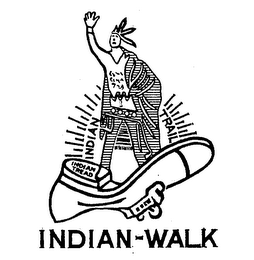 INDIAN-WALK INDIAN TRAIL INDIAN TREAD logo