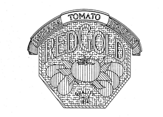 INDIANA TOMATO ITALIAN REDGOLD QUALITY SINCE 1914 logo