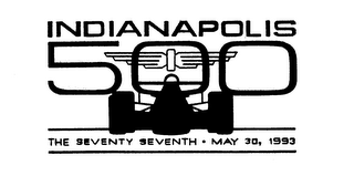 INDIANAPOLIS 500 THE SEVENTY SEVENTH MAY 30, 1993 logo