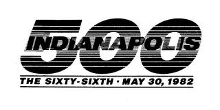 INDIANAPOLIS 500 THE SIXTY-SIXTH.MAY 30, 1982 logo