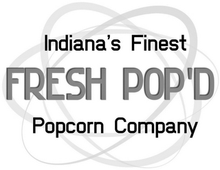 INDIANA'S FINEST FRESH POP'D POPCORN COMPANY logo