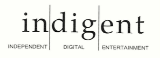 INDIGENT INDEPENDENT DIGITAL ENTERTAINMENT logo