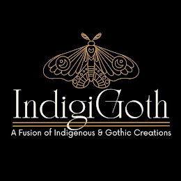 INDIGIGOTH A FUSION OF INDIGENOUS & GOTHIC CREATIONS logo