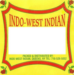 INDO-WEST INDIAN PACKED & DISTRIBUTED BY: INDO-WEST INDIAN, QUEENS, NY TEL: 718-526-5052 logo