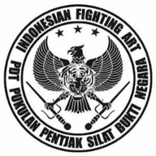 INDONESIAN FIGHTING ART PDT PUKULAN PENTJAK SILAT BUKTI NEGARA logo