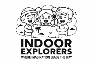 INDOOR EXPLORERS WHERE IMAGINATION LEADS THE WAY logo