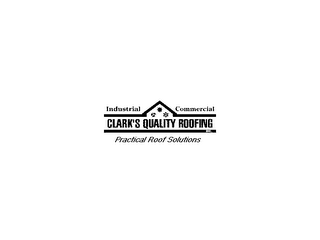 INDUSTRIAL COMMERCIAL CLARK'S QUALITY ROOFING INC. PRACTICAL ROOF SOLUTIONS logo