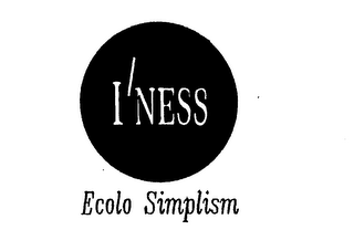 I'NESS ECOLO SIMPLISM logo