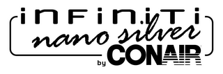 INFINITI NANO SILVER BY CONAIR logo