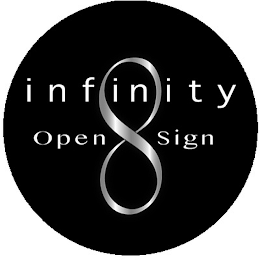 INFINITY 8 OPEN SIGN logo