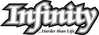 INFINITY ...HARDER THAN LIFE logo