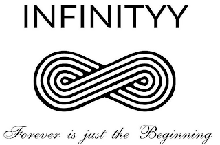INFINITYY FOREVER IS JUST THE BEGINNING logo