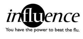 INFLUENCE YOU HAVE THE POWER TO BEAT THE FLU. logo