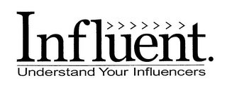 INFLUENT. UNDERSTAND YOUR INFLUENCERS logo