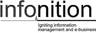 INFONITION IGNITING INFORMATION MANAGEMENT AND E-BUSINESS logo