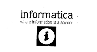 INFORMATICA WHERE INFORMATION IS A SCIENCE I logo