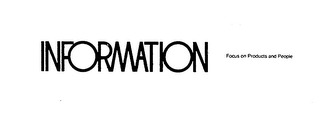INFORMATION FOCUS ON PRODUCTS AND PEOPLE logo