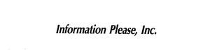 INFORMATION PLEASE, INC. logo
