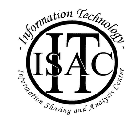 INFORMATION TECHNOLOGY-INFORMATION SHARING AND ANALYSIS CENTER ITC ISAC logo
