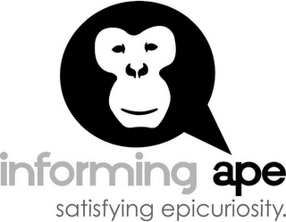 INFORMING APE SATISFYING EPICURIOSITY. logo