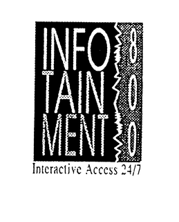 INFOTAINMENT 800 INTERACTIVE ACCESS 24/7 logo