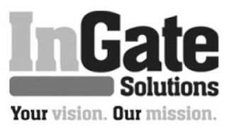 INGATE SOLUTIONS YOUR VISION. OUR MISSION. logo