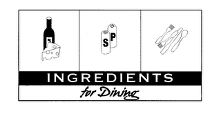 INGREDIENTS FOR DINING logo