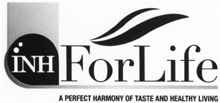 INH FORLIFE A PERFECT HARMONY OF TASTE AND HEALTHY LIVING logo