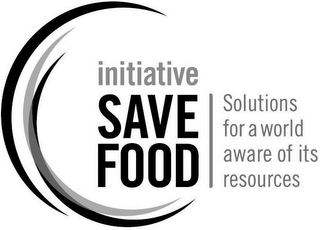 INITIATIVE SAVE FOOD SOLUTIONS FOR A WORLD AWARE OF ITS RESOURCES logo