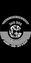 INJECT - RUB - LOW & SLOW BAD BBQ INJECT - RUB - LOW & SLOW BAD BBQ logo