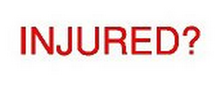 INJURED? logo