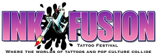 INK FUSION TATTOO FESTIVAL WHERE THE WORLDS OF TATTOOS AND POP CULTURE COLLIDE logo