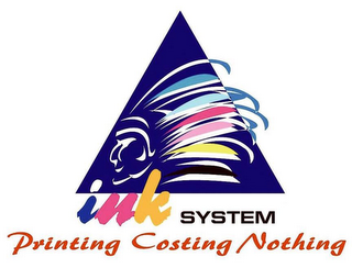 INK SYSTEM PRINTING COSTING NOTHING logo
