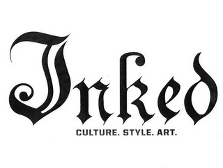 INKED CULTURE. STYLE. ART. logo