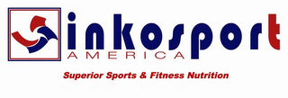 INKOSPORT AMERICA SUPERIOR SPORTS & FITNESS NUTRITION logo