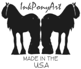 INKPONYART MADE IN THE U.S.A logo