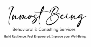 INMOST BEING BEHAVIORAL & CONSULTING SERVICES BUILD RESILIENCE. FEEL EMPOWERED. IMPROVE YOUR WELL-BEING. logo