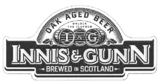 INNIS & GUNN BREWED I&G IN SCOTLAND OAK AGED BEER logo