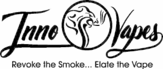 INNO VAPES REVOKE THE SMOKE... ELATE THE VAPE logo