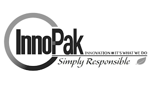 INNOPAK INNOVATION IT'S WHAT WE DO SIMPLY RESPONSIBLE logo