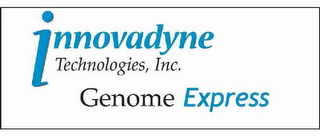 INNOVADYNE TECHNOLOGIES, INC. GENOME EXPRESS logo
