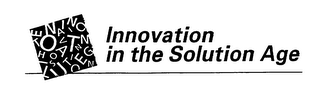 INNOVATION IN THE SOLUTION AGE logo