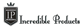 INNOVATION I.P. EXCELLENCE INCREDIBLE PRODUCTS logo