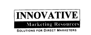 INNOVATIVD MARKETING RESOURCES SOLUTIONS FOR DIRECT MARKETERS logo