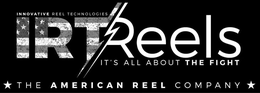 INNOVATIVE REEL TECHNOLOGIES IRTREELS IT'S ALL ABOUT THE FIGHT THE AMERICAN REEL COMPANY logo