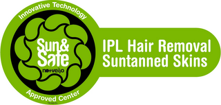 INNOVATIVE TECHNOLOGY SUN & SAFE NO + VELLO APPROVED CENTER *NO + VELLO S.L.IPLHAIR REMOVAL SUNTANNED SKINS logo