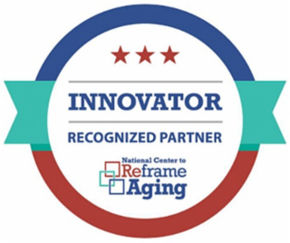 INNOVATOR RECOGNIZED PARTNER NATIONAL CENTER TO REFRAME AGING logo