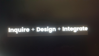 INQUIRE + DESIGN + INTEGRATE logo