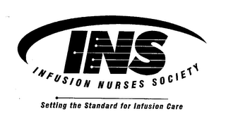 INS INFUSION NURSES SOCIETY SETTING THE STANDARD FOR INFUSION CARE logo