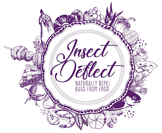 INSECT DEFLECT NATURALLY REPEL BUGS FROM FOOD logo